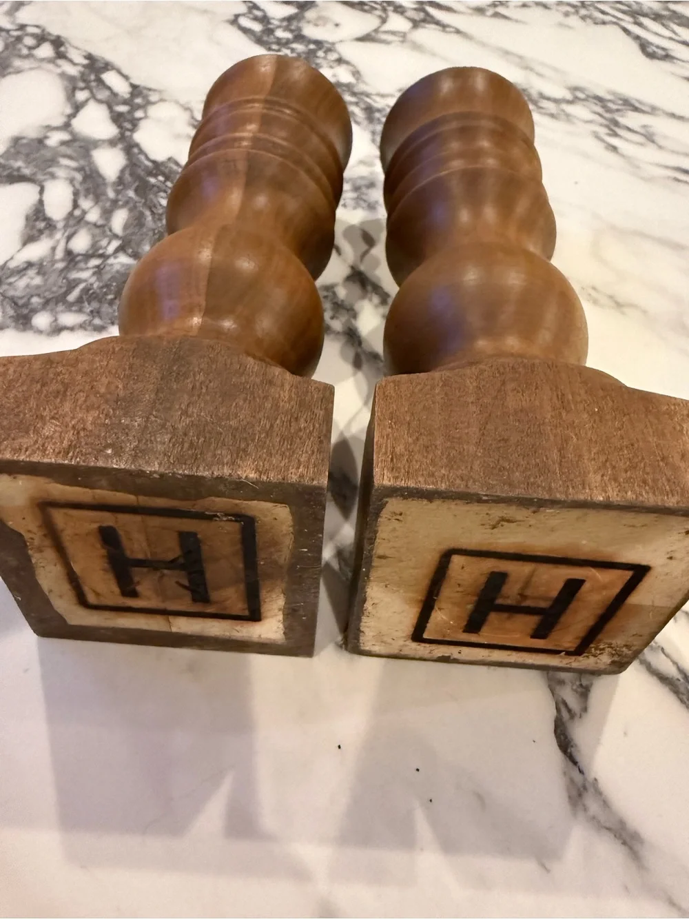 Harp Design Co Hand Turned Wood Candlesticks Set of 2 Clint Harp Fixer Upper